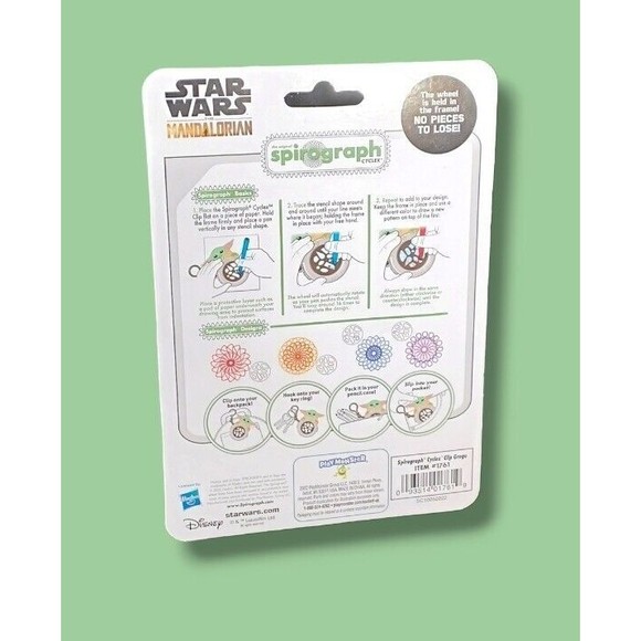Disney Star Wars Grogu Spirograph Cyclex Hasbro 5+ Compact Collectors Travel Toy - Picture 3 of 16